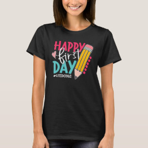 Happy First Day Welcome Back To School Kindergarte T-Shirt