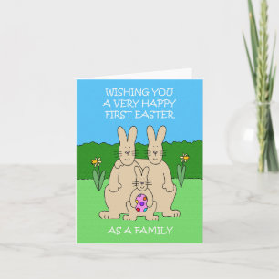 Happy First Easter as a Family Card