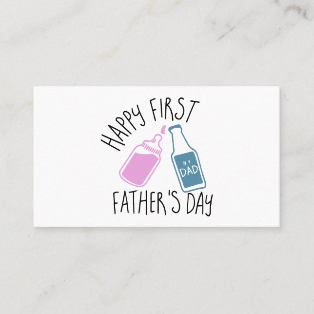 happy first father is day dad t-shirts calling card (Front)