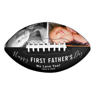 Happy First Father’s Day Black 2 Photos Name American Football