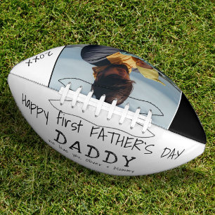 Happy first Father`s Day Daddy Dad Photo American Football