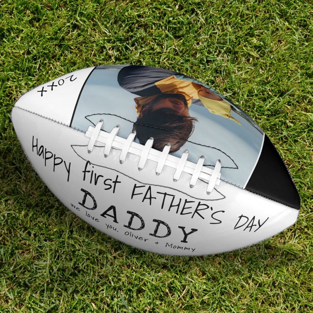 Happy first Father`s Day Daddy Dad Photo American Football (Creator Uploaded)