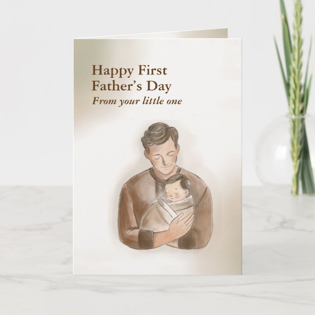 Happy First Father’s Day – Folded Card (Front)