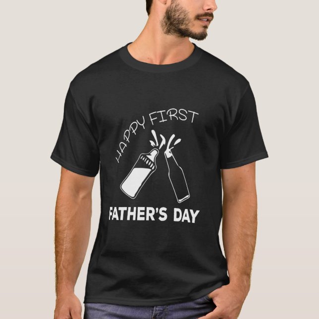 Happy First Father s Day Long Sleeve T-Shirt (Front)