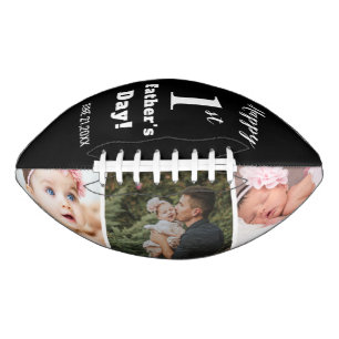 Happy First Father's Day 3 Photo Collage   American Football