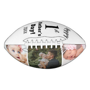Happy First Father's Day 3 Photo Collage   Footbal American Football