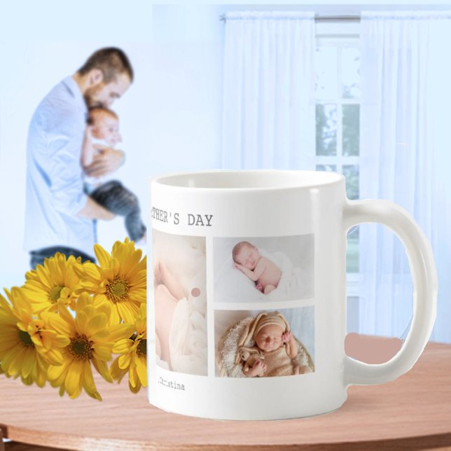 Happy First Father's Day 5 Personalised Photo Coffee Mug (Creator Uploaded)