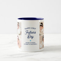 Happy First Father's Day 8 Photo Collage & Message