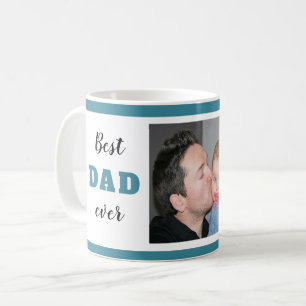 Happy First Father's Day Best Dad Ever Photo Coffee Mug