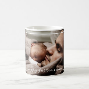 Happy First Father's Day Custom Photo Coffee Mug
