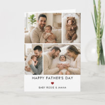 Happy First Fathers Day Custom Photo Collage