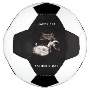 Happy First Father's Day Dad Baby Sonogram Photo Football