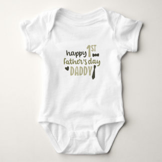 Happy First Father's Day Daddy Baby Bodysuit