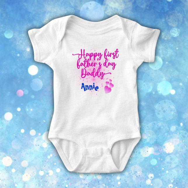 Happy First Father's Day Daddy | Baby Bodysuit (Creator Uploaded)