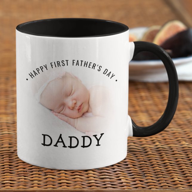 Happy First Father's Day Daddy Photo Mug (Creator Uploaded)