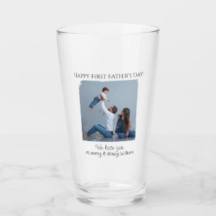 Happy First Father's Day - from Mummy and Baby    Glass