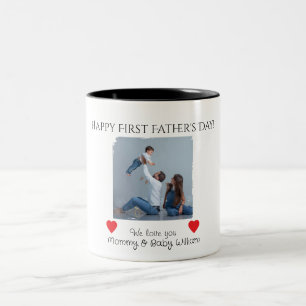Happy First Father's Day - from Mummy and Baby Two-Tone Coffee Mug