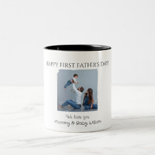 Happy First Father's Day - from Mummy and Baby    Two-Tone Coffee Mug