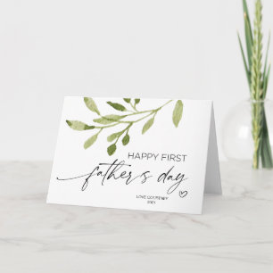 Happy First Fathers Day Gifts to Husband from Baby Card