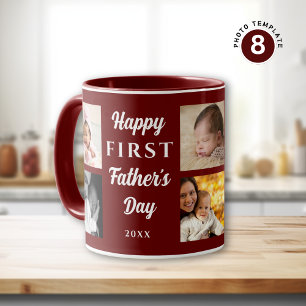 Happy First Father's Day Maroon 8 Photo Collage  Mug
