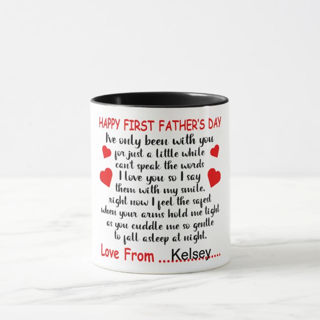Happy First Father's Day Mug (Center)