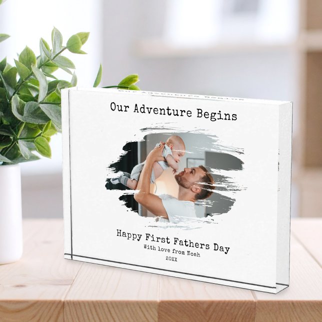 Happy First Fathers Day Photo Block (Creator Uploaded)