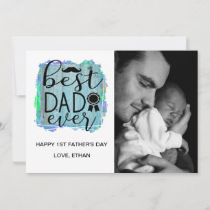 Happy First Father's Day Photo Card