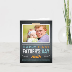 Happy First Fathers Day Photo Card