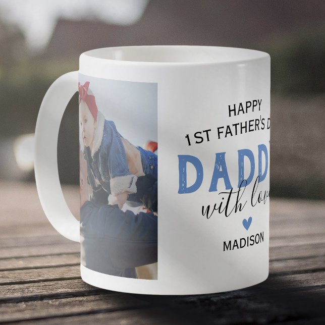 Happy First Father's Day Photo Coffee Mug (Creator Uploaded)