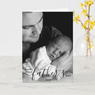 Happy First Father's Day Photo Dad Gift Card