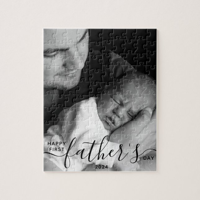 Happy First Father's Day Photo Dad Gift  Jigsaw Puzzle (Vertical)