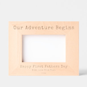 Happy First Fathers Day Photo Etched Frames