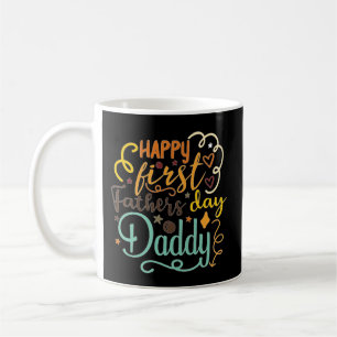 Happy First Father's day Retro Coffee Mug