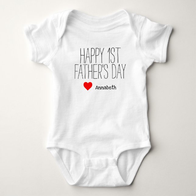 Happy First FATHERs Day Shirt (Front)