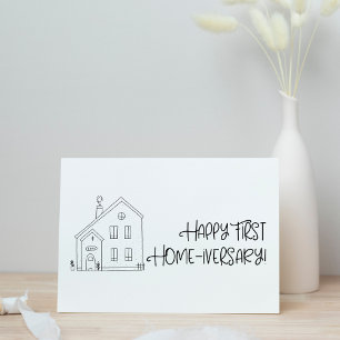 Happy First Home-iversary Card for Realtors