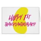 Happy First Kidney Transplantaversary Card