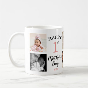 Happy First Mother's Day 8 Photo Collage Coffee Mug