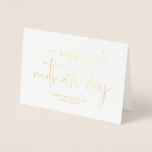 Happy First Mother's Day Best Mom Ever New Mum Foil Card