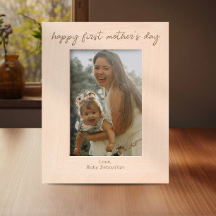 Happy First Mother's Day Etched Frames