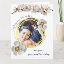 Happy First Mother's Day & flower modern photo