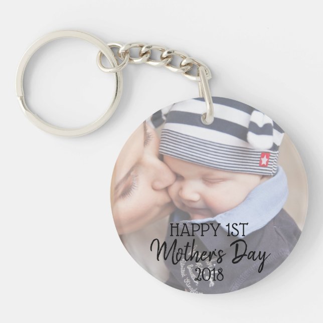 Happy First Mother's Day Keychain (Front)