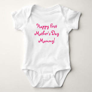 Happy First Mother's Day Mummy! Baby Bodysuit