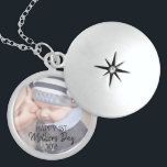 Happy First Mother's Day Necklace<br><div class="desc">Beautiful double necklace with your photo and "Happy 1st Mother's Day 2018"</div>