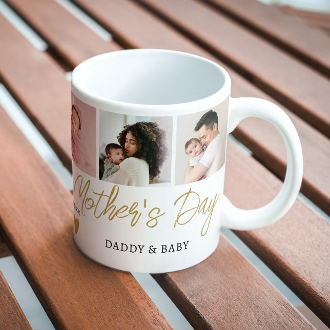 Happy First Mother's Day New Mum Gold 5 Photo  Coffee Mug (Creator Uploaded)