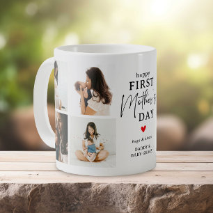 Happy First Mother's Day' Photo Collage Keepsake Coffee Mug