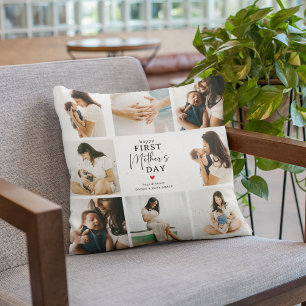 Happy First Mother's Day' Photo Collage Keepsake Cushion
