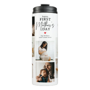 Happy First Mother's Day' Photo Collage Keepsake Thermal Tumbler