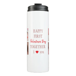 Happy First Valentine's Day Custom Thermal Tumbler