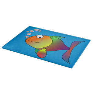 Happy fish cutting board