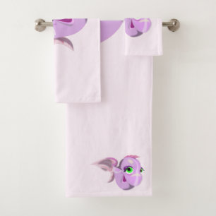 Happy Fish Funny Bath Towel Set